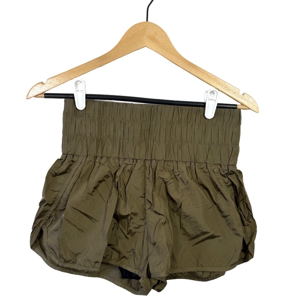 Free People Movement Olive Green Running Shorts Women’s Medium